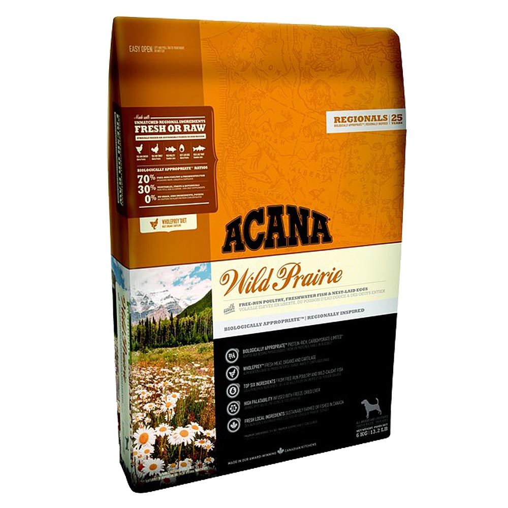 Acana Trockenfutter für Hunde Regionals Dog Wild Prairie – Sparpaket: 2 x 11,4kg