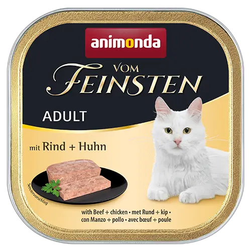 Animonda Feinsten Katzen Nassfutter Aludt mit Rind+Huhn 100g