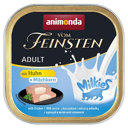 Animonda Feinsten Katzen Nassfutter- Adult- Huhn + Milchkern 100g