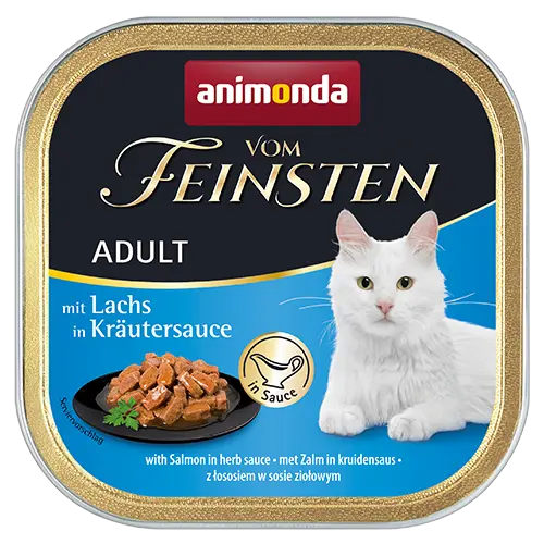 Animonda Feinsten Katzen Nassfutter- Adult-Lachs in Kräutersauce 100g