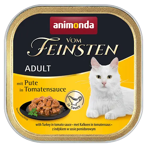Animonda Feinsten Katzen Nassfutter- Adult-Pute in Tomatensauce 100g