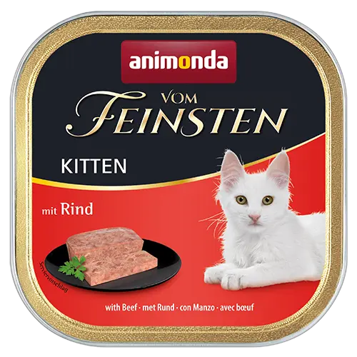 Animonda Feinsten Katzen Nassfutter- Kitten- mit Rind 100g