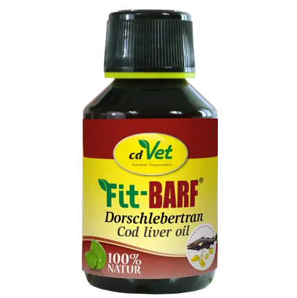 cdVet Ergänzungsfuttermittel Fit-BARF Dorschlebertran - 100ml