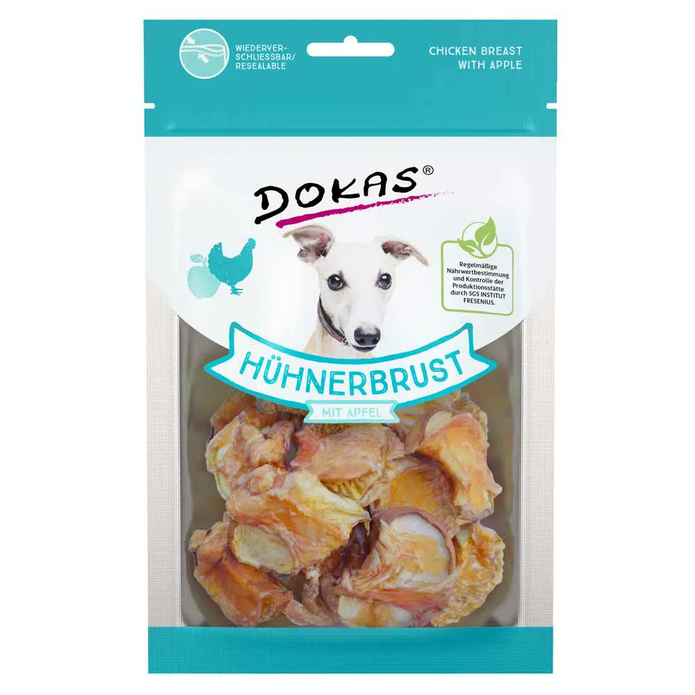DOKAS Hundesnacks Umwickelt mit Hühnerbrust 70g