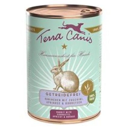 Terra canis Nassfutter für Hunde Getreidefrei Kaninchen - 200g