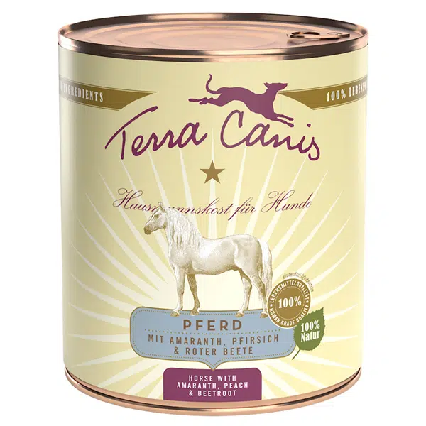 Terra canis Nassfutter für Hunde classic Pferd – 800g