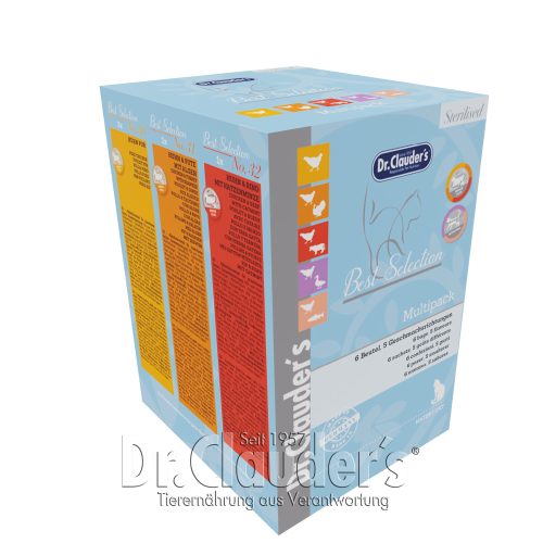 Dr Clauder Nassfutter für Katzen Best Selection Multipack Sterilised