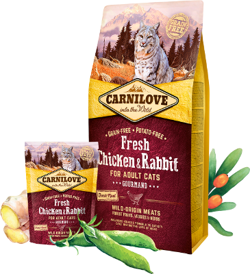Carnilove Cat Trockenfutter für Katzen Adult Fresh - Chicken & Rabbit