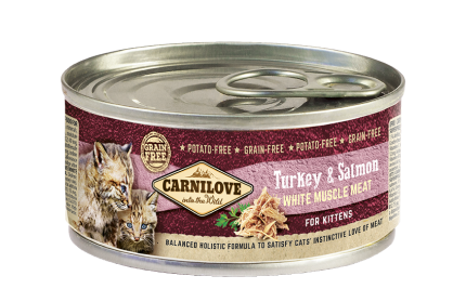 Carnilove Nassfutter für Katze Turkey & Salmon for kittens – 100g