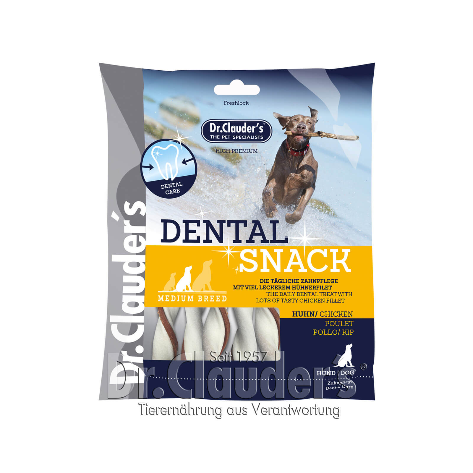 Dr Clauder Dental Hunde Snack Huhn Medium Breed