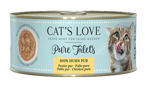 Cat’s Love - KATZEN NASSFUTTER - PURE FILETS HUHN 100g