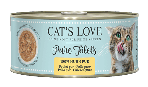 Cat’s Love – KATZEN NASSFUTTER – PURE FILETS HUHN 100g – 100g