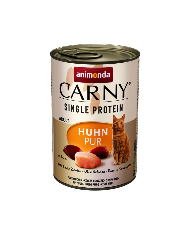 Animonda Carny Nassfutter für Katzen-Single Protein HUHN PUR – 200g