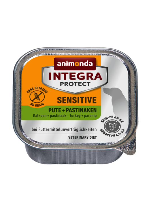 Animonda INTEGRA Hunde Nassfutter PROTECT – Sensitive PUTE + PASTINAKEN 150g