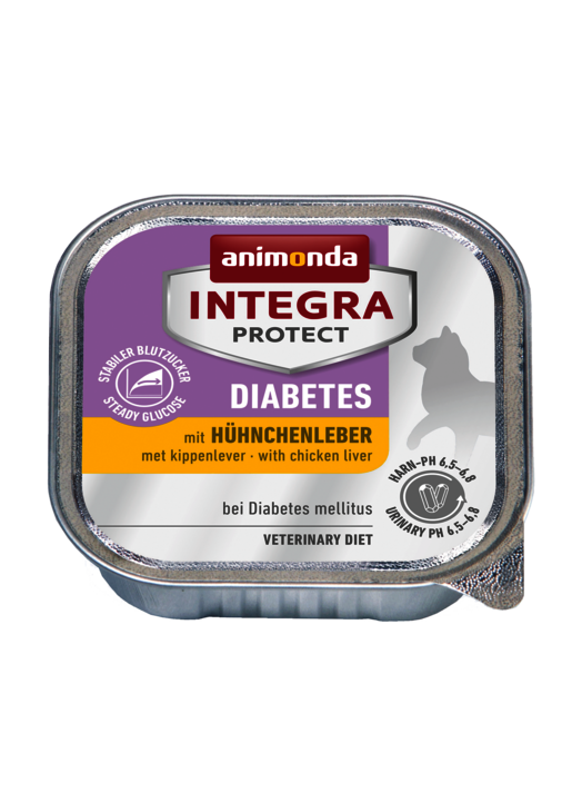 Animonda INTEGRA Nassfutter für Katzen-Diabetes mit Hühnchenleber 100g