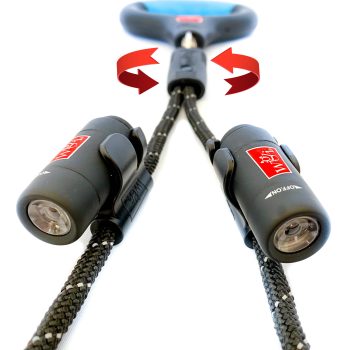 Alternative view of Wigzi Hundehalsbänder - Dual Doggie Gel Leash with Lights