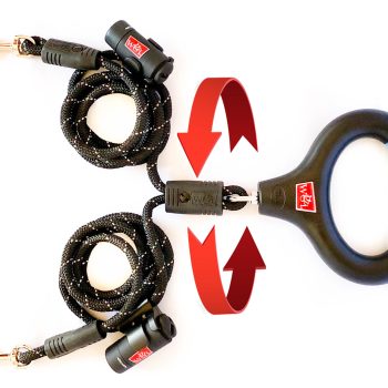Wigzi Hundehalsbänder - Dual Doggie Gel Leash with Lights