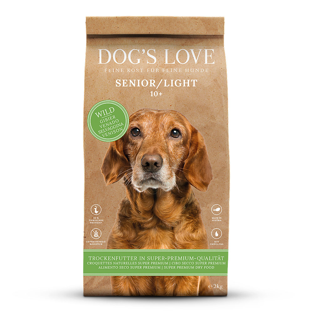 Dog´s Love Trockenfutter für Senior Hunde Wild