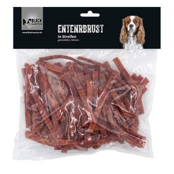 BLACK CANYON DOG Entenbrust in Streifen – Hochwertiger Hundesnack