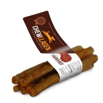 CHEWLLAGEN Mini Roll 5 PK Rind – Kleine Kaurollen mit Kollagen