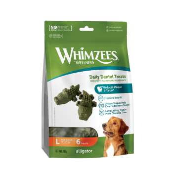 Whimzees Krokodil L 360g x 6