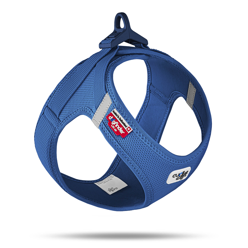 Curli Blau Clasp Vest Geschirr Air-Mesh - L