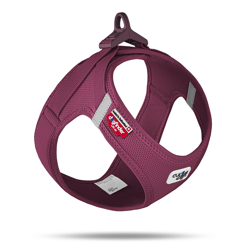 Curli Clasp Vest Geschirr Air-Mesh Ruby - 2XS