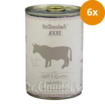 Dr. Clauder’s BARF Komplettmenü Rinderschmaus 6 x 400g