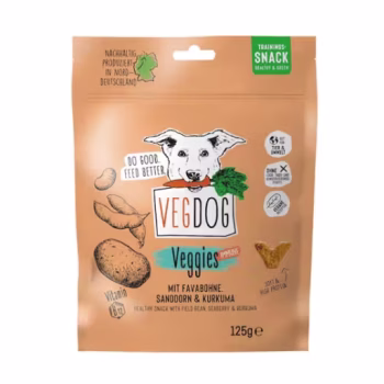 Vegdog VEGGIES immune Trainings-Snack mit Sanddorn und Curcuma